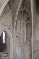 Göttweigerhofkapelle - Kapellenraum - Apsis und Aufgang zum Oratorium
