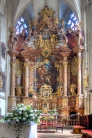 Piaristenkirche - Hochaltar mit Bild von Martin Johann Schmidt