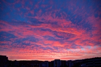 Abendrot über Krems