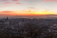 kurz vor Sonnenaufgang